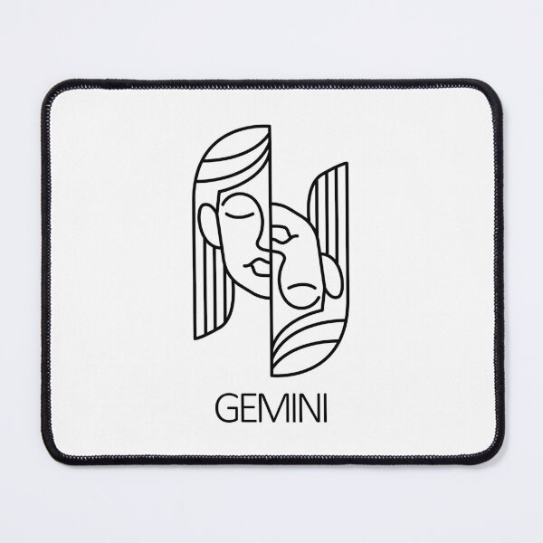 Item preview, Gemini Zodiac Sign - Black designed and sold by SimpleWorksSK.