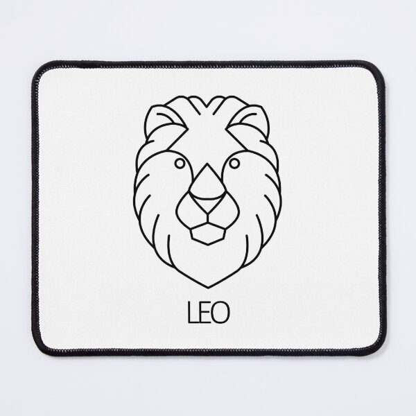 Item preview, Leo Zodiac Sign - Black designed and sold by SimpleWorksSK.