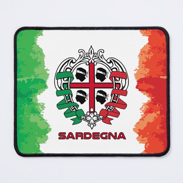 Item preview, Sardegna - Sardinia - Italian flag and 4 Mori Rétro - Coat of arms designed and sold by miskaralise.