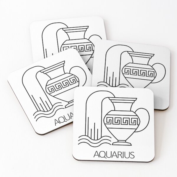 Item preview, Aquarius Zodiac Sign - Black designed and sold by SimpleWorksSK.
