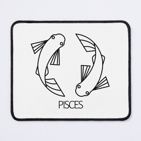 Item preview, Pisces Zodiac Sign - Black designed and sold by SimpleWorksSK.