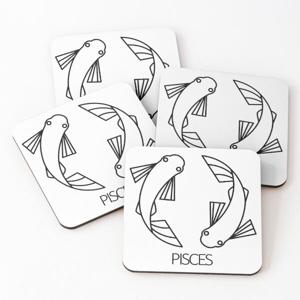 Item preview, Pisces Zodiac Sign - Black designed and sold by SimpleWorksSK.