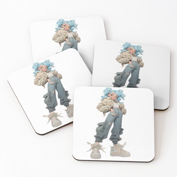 Item preview, Indigo hair girl designed and sold by mooonstyle.