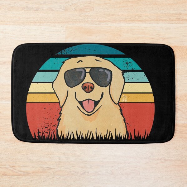Item preview, Retro Sunset Cool Golden Retriever designed and sold by Golden Turtle Studio.