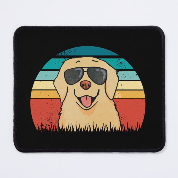Item preview, Retro Sunset Cool Golden Retriever designed and sold by Golden Turtle Studio.