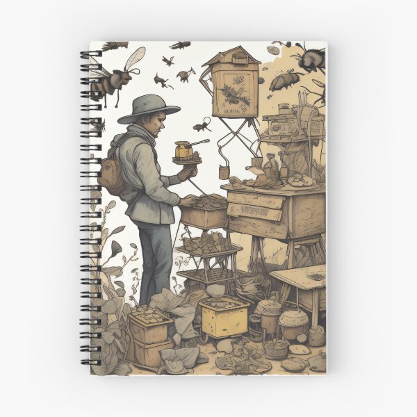 Item preview, Vintage bees pattern design designed and sold by shadowartsss.