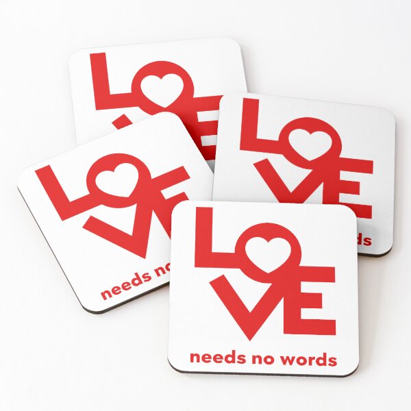 Item preview, Love needs no words designed and sold by Thirdsun.