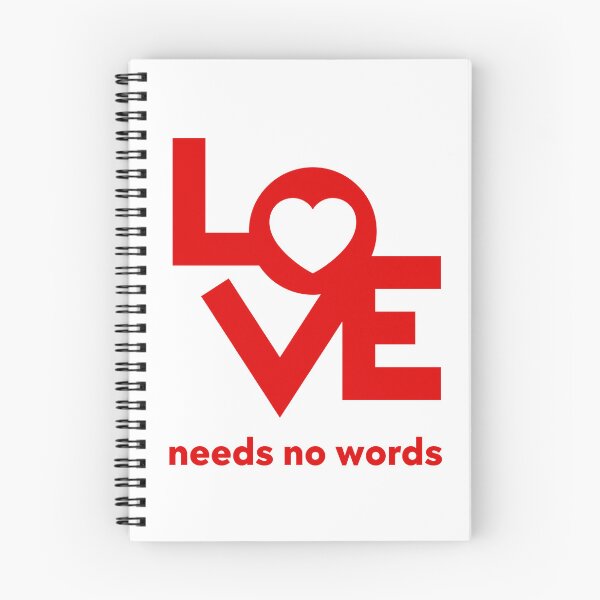 Item preview, Love needs no words designed and sold by Thirdsun.