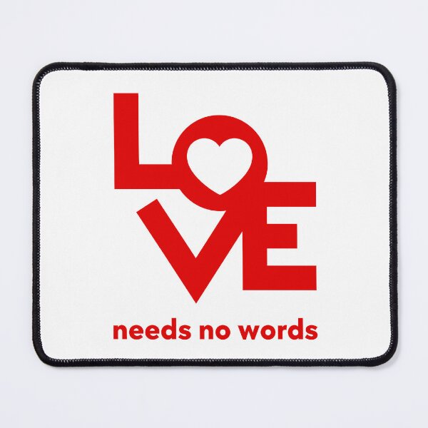 Item preview, Love needs no words designed and sold by Thirdsun.