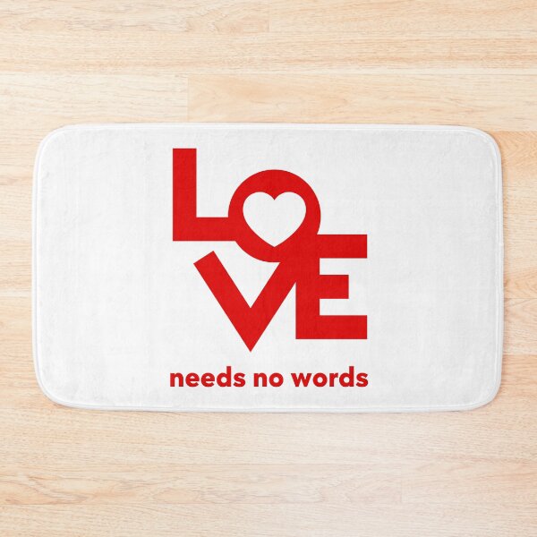 Item preview, Love needs no words designed and sold by Thirdsun.