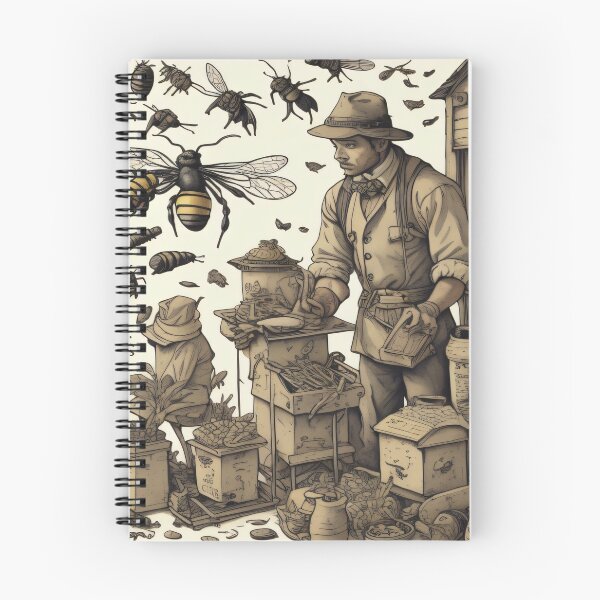 Item preview, Vintage bees pattern design designed and sold by shadowartsss.
