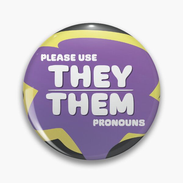 Item preview, Colorful They/Them Pronoun Design designed and sold by brainrotmemes.