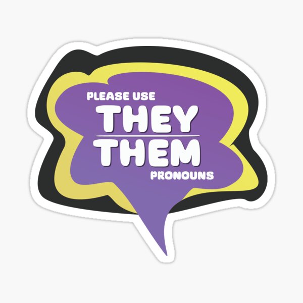 Item preview, Colorful They/Them Pronoun Design designed and sold by brainrotmemes.