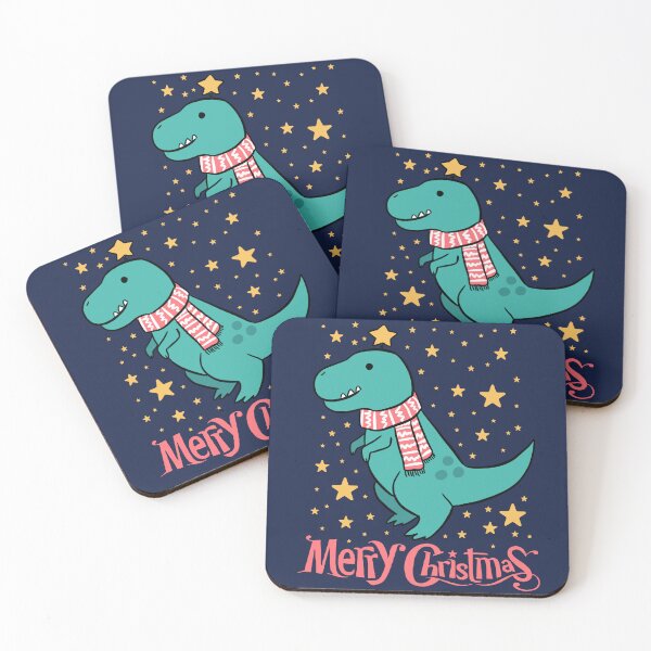 Item preview, Merry Christmas Cute christmas dinosaur  designed and sold by Yarafantasyart.