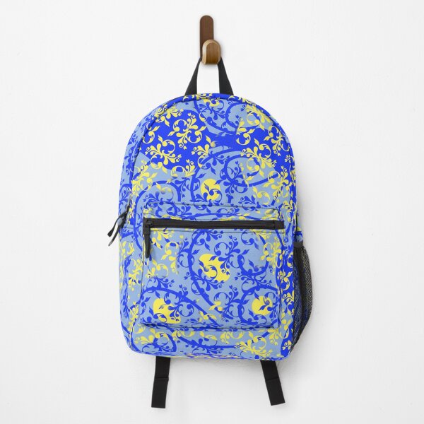 Item preview, Blue Yellow Circling Vines designed and sold by Annette Marionneaux Stevenson.