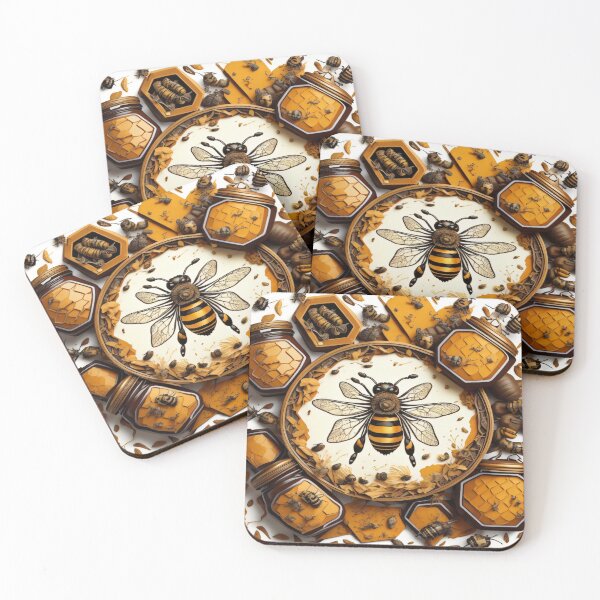 Item preview, Vintage 3d bees pattern  designed and sold by shadowartsss.