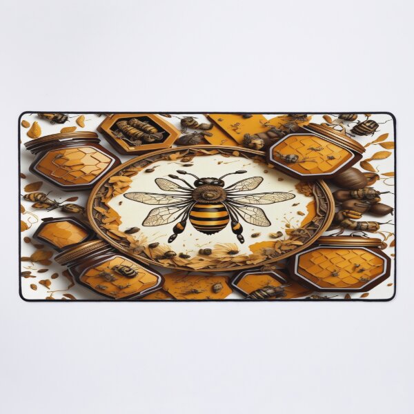 Item preview, Vintage 3d bees pattern designed and sold by shadowartsss.