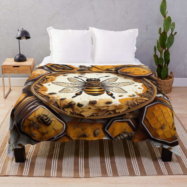 Item preview, Vintage 3d bees pattern designed and sold by shadowartsss.