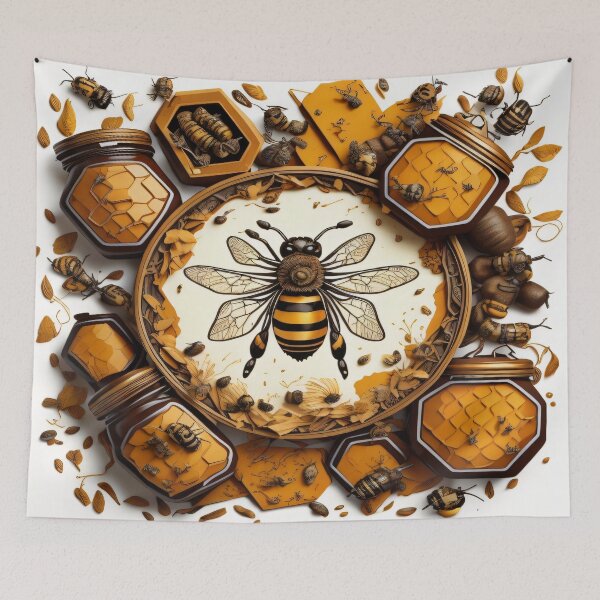 Item preview, Vintage 3d bees pattern  designed and sold by shadowartsss.