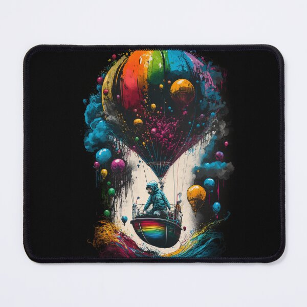 Item preview, Fly Away: Trapped Emotions in the Infinity of Toycore Hot Air Balloon Ride designed and sold by MedusaAiArt.