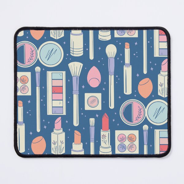 Item preview, Makeup and Brushes on Blue designed and sold by SarahDCreative.