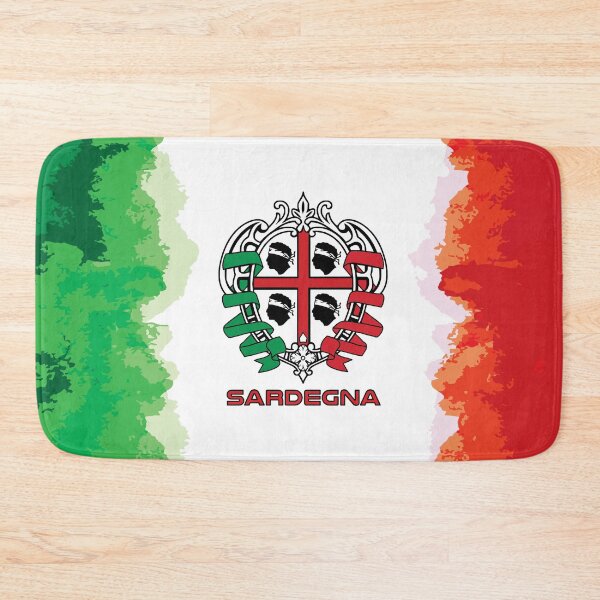 Item preview, Sardegna - Sardinia -  Italian flag and 4 Mori Rétro - Coat of arms designed and sold by miskaralise.