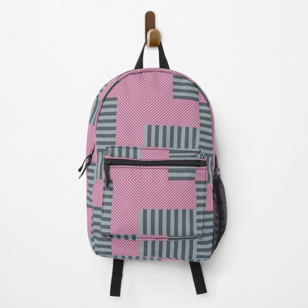Item preview, Geometrical Pink & Grey Stripes pattern - Seamless pattern designed and sold by Agni Designs.
