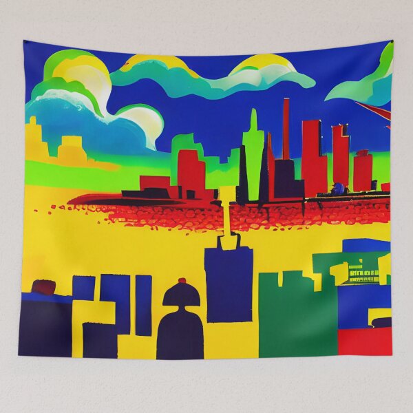 Artikelvorschau, Skyline im Stil berühmter Kunst. entworfen und verkauft von CRAFTER-MEDIA.