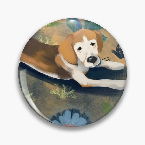 Item preview, Beagle mug with personalised name designed and sold by Mary Jane Lange.