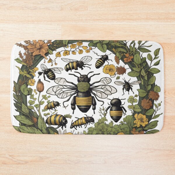 Item preview, Vintage bees pattern  designed and sold by shadowartsss.
