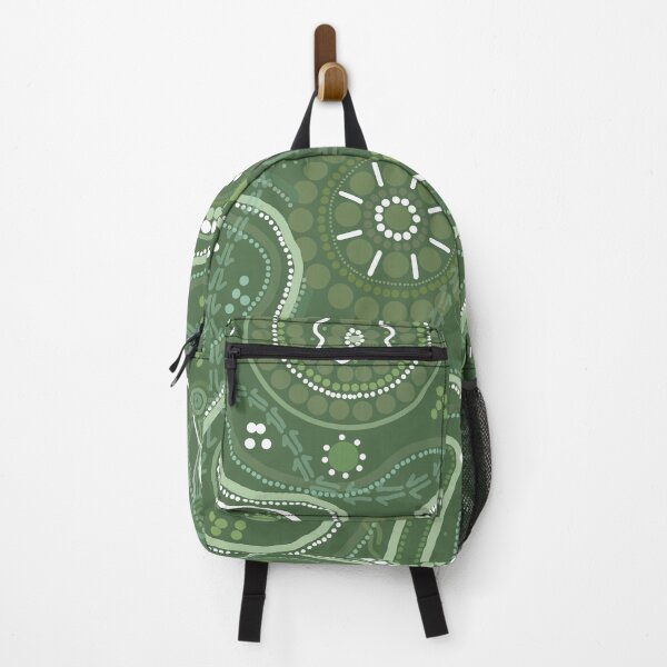 Item preview, Australian Aboriginal art green designed and sold by Kehaan Lange-Mcguire.