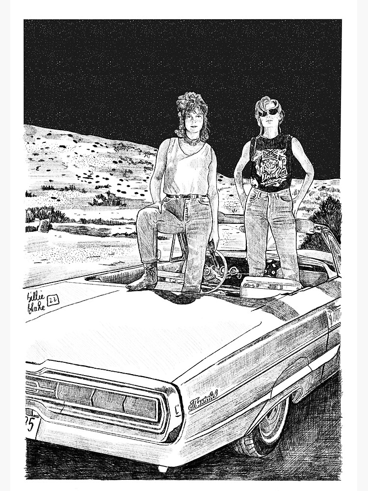 Thelma and Louise Art Print by morganmakes