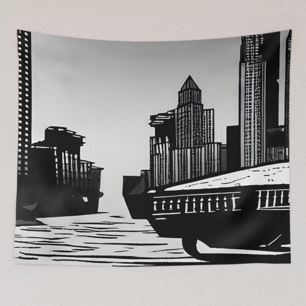 Item preview, Skyline in the style of famous art No. 41 designed and sold by CRAFTER-MEDIA.