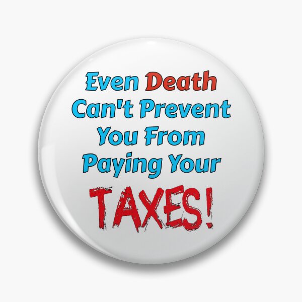 Item preview, Death and Taxes text design for accountants or self employed  designed and sold by Image-Caption.