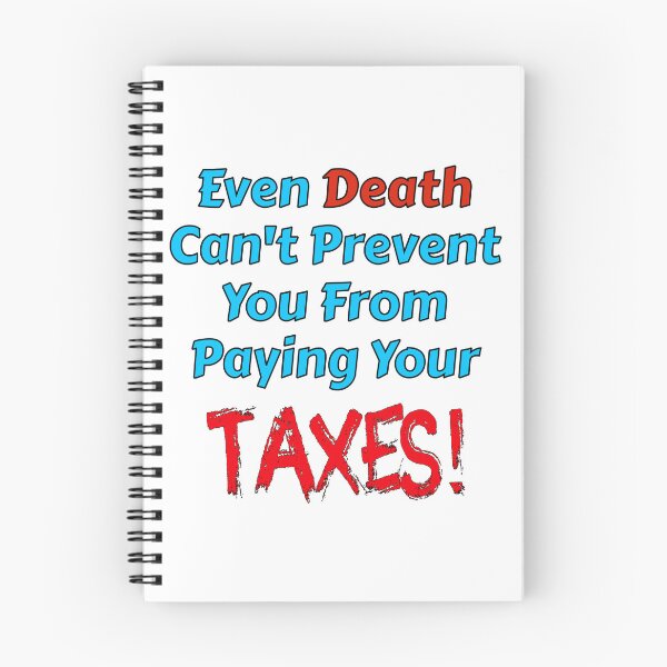 Item preview, Death and Taxes text design for accountants or self employed  designed and sold by Image-Caption.