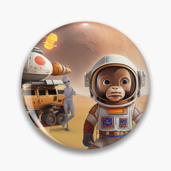 Artikelvorschau, WELTRAUM-AFFE AUF MARS entworfen und verkauft von Kezzie Prints.