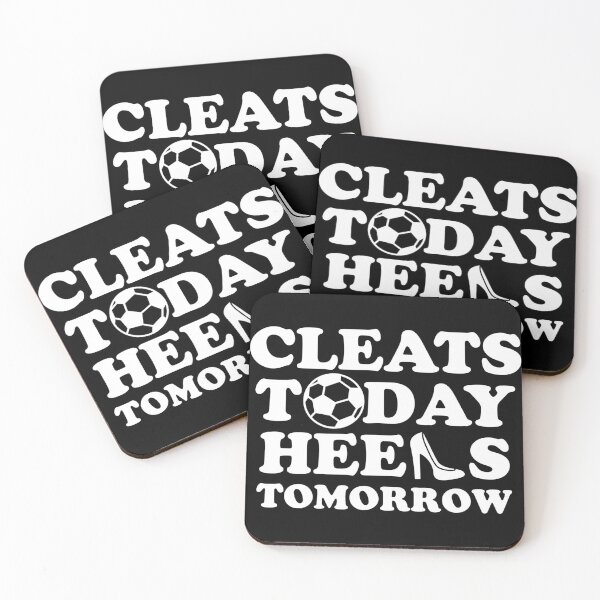 Item preview, Cleats Today Heels Tomorrow Soccer - reverse color designed and sold by Louise-Mae.