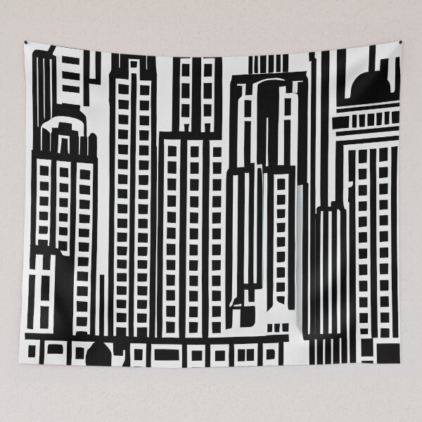 Artikelvorschau, Skyline im Stil berühmter Kunst. entworfen und verkauft von CRAFTER-MEDIA.
