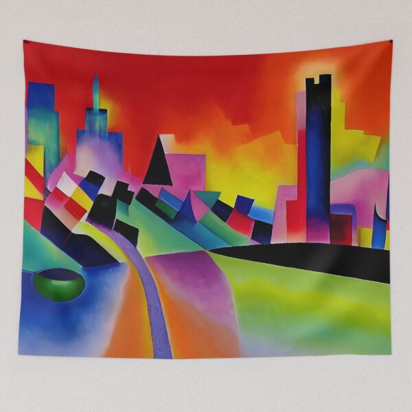 Item preview, Skyline in the style of famous art No. 35 designed and sold by CRAFTER-MEDIA.