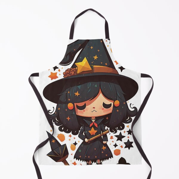 Item preview, Add Some Magic to Your Life with Our Cute Witch Sticker - Featuring a Black Hat and Wand for Extra Enchantment! designed and sold by Wallapana.