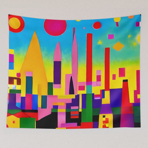 Item preview, Skyline in the style of famous art No. 34 designed and sold by CRAFTER-MEDIA.