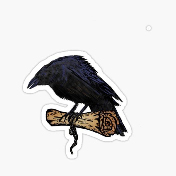 Raven Message Sticker