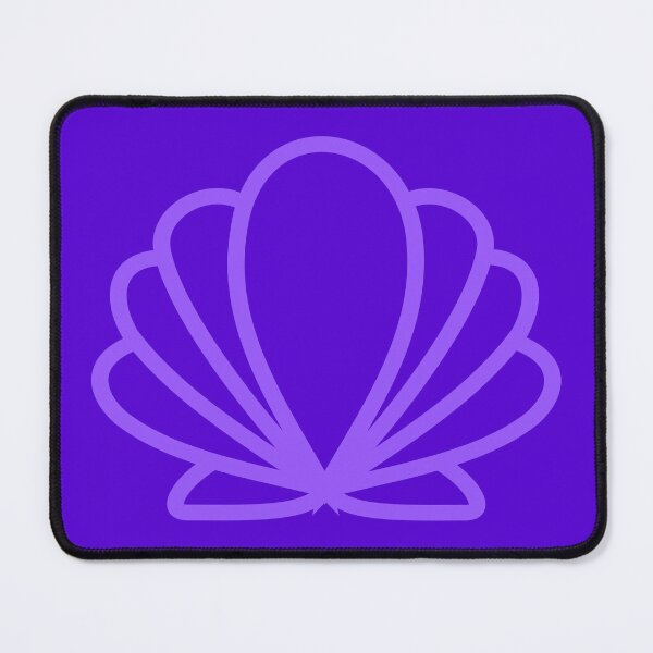 Item preview, Scallop Shell Stylised dark purple designed and sold by TheScraggyBeard.