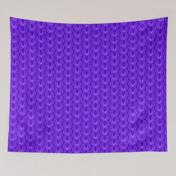 Item preview, Scallop Shell Stylised dark purple designed and sold by TheScraggyBeard.