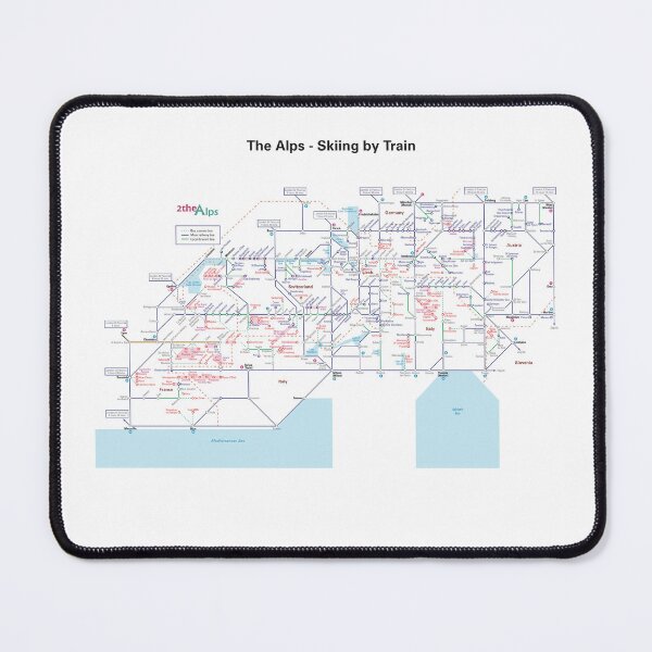 Item preview, The Alps rail map - Switzerland designed and sold by 2theAlps.