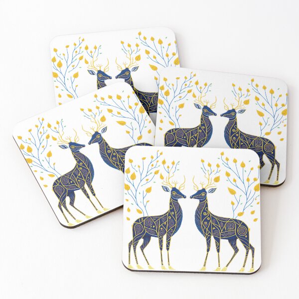 Item preview, Fiction Deer Symmetry designed and sold by itsy-beetsy.
