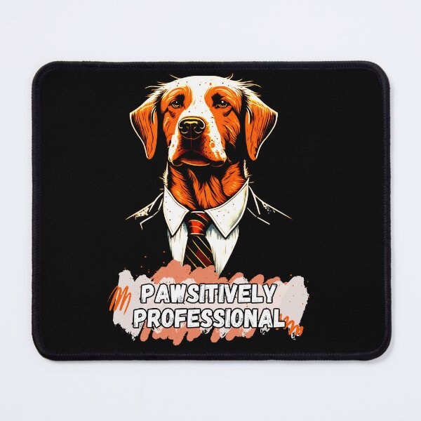 Item preview, Pawsitively Professional: Wise Business Dog Art Print designed and sold by GiveMeMood.