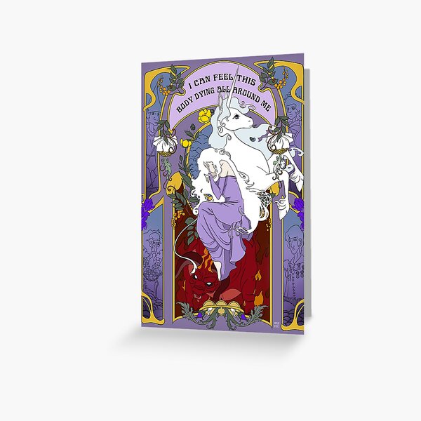 La dernière licorne Carte de vœux
