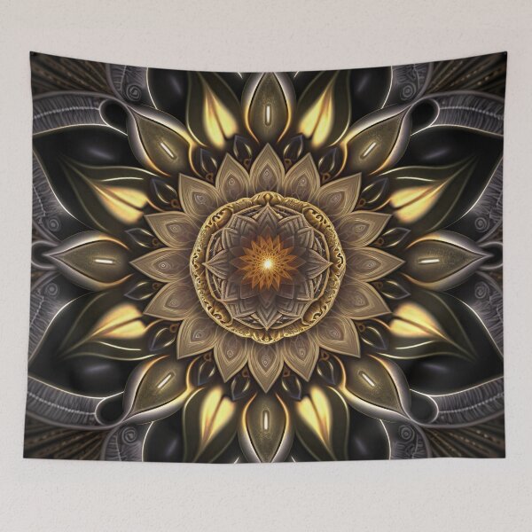 Item preview, Lotus Mandala In Gold designed and sold by mark ashkenazi.