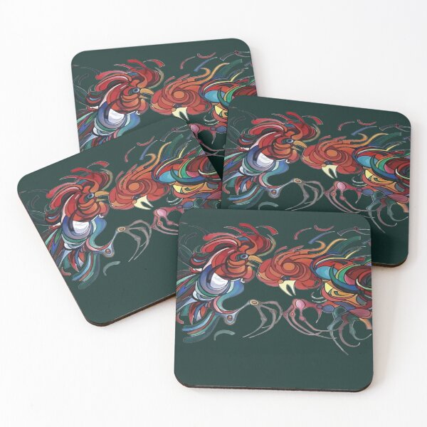 Item preview, Colorful Farmyard Roosters Cut Out designed and sold by taiche.